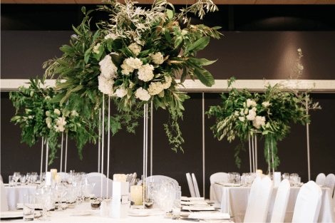 Wedding Flowers with green foliage